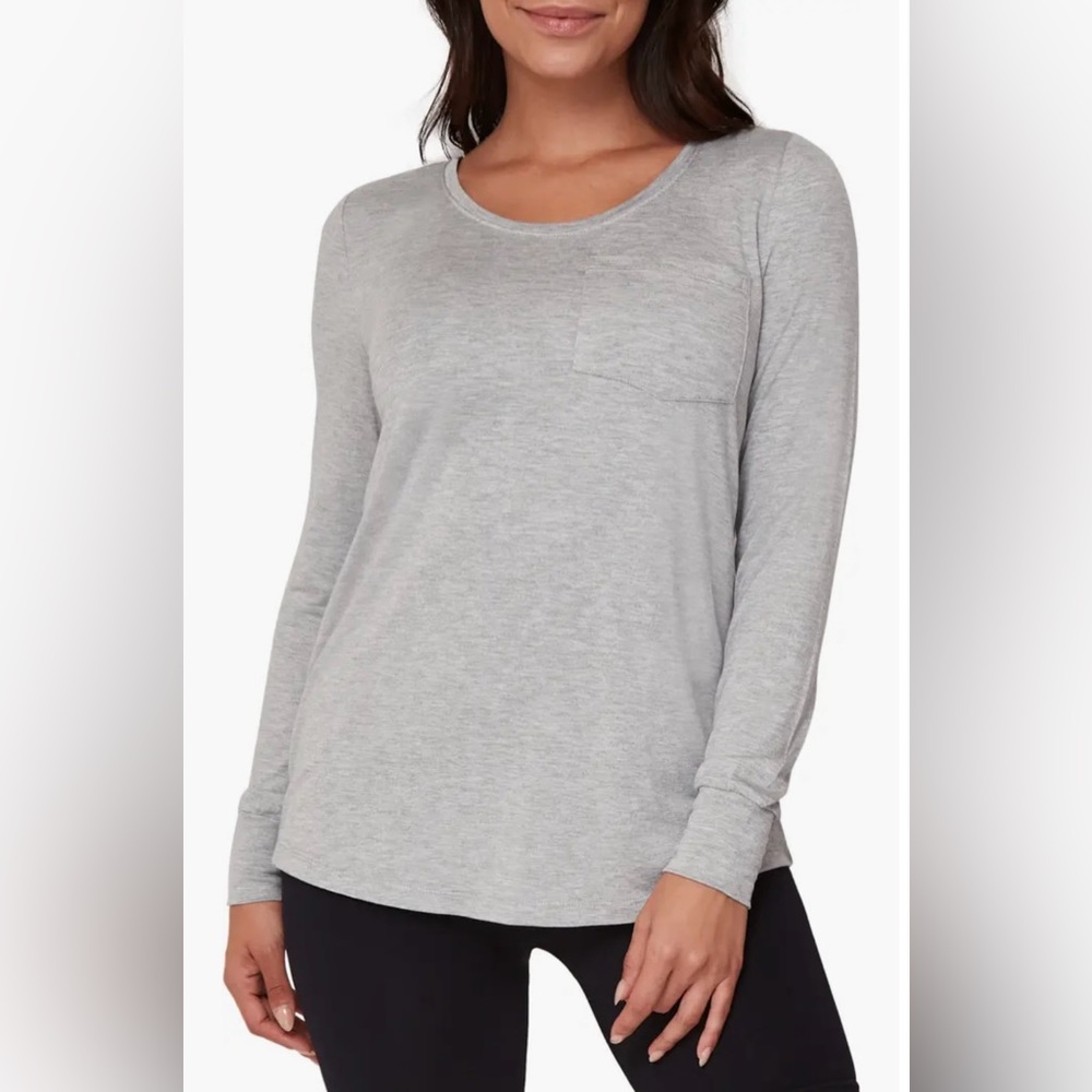 Belly Bandit - Perfect Long Sleeve Maternity/Nursing Shirt - Grey - Size S
